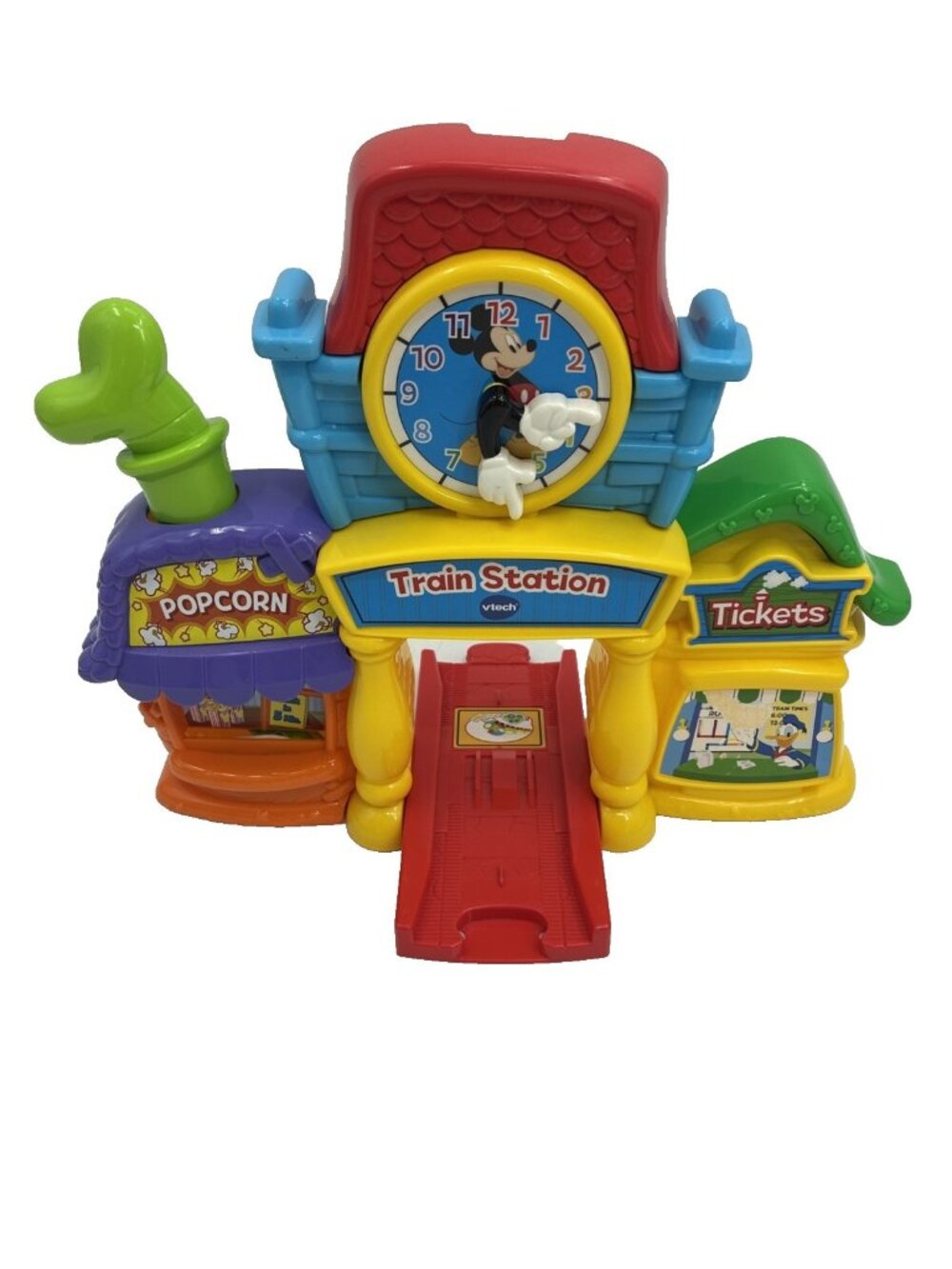 VTech Disney Mickey Mouse Train Station Learning Toy Clock Donald Duck